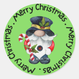 Pegatina Redonda Feliz Navidad