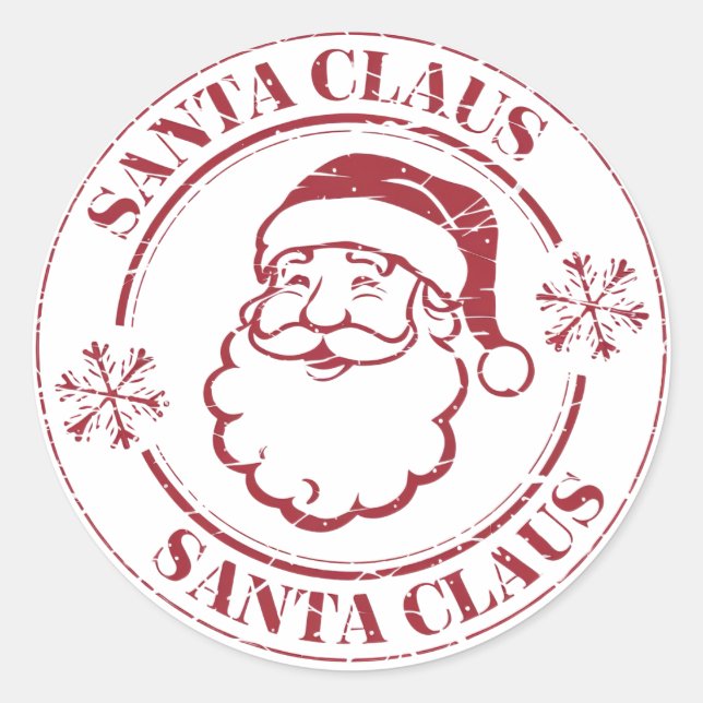 Pegatina Redonda Feliz Navidad (Anverso)