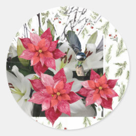 Pegatina Redonda ¡Feliz Navidad!