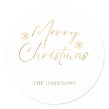 Feliz Navidad Faux Relieve metalizado dorado Guión