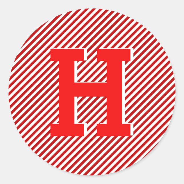 Pegatina Redonda Feliz Navidad Festividad Roja y en franja blanca (Anverso)