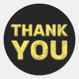 Pegatina Redonda ¡Feliz Navidad Gracias Pegatina!