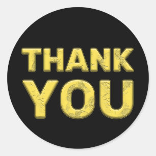 Pegatina Redonda ¡Feliz Navidad Gracias Pegatina!