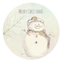 Feliz Navidad Hombre de Nieve Copos de Nieve Invie