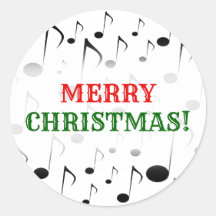 "¡Feliz Navidad!" + muchas notas musicales