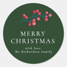 Feliz Navidad Verde Personalizado Familia