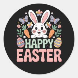 PEGATINA REDONDA FELIZ PASCUA