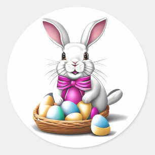 Pegatina Redonda Feliz Pascua