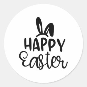 Pegatina Redonda Feliz Pascua