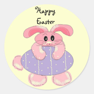 Pegatina Redonda Feliz Pascua