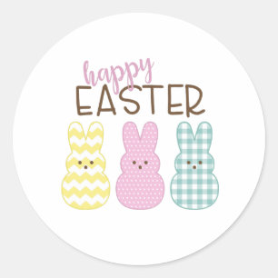 Pegatina Redonda Feliz Pascua