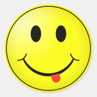 Pegatina Redonda ¡Feliz pegatina!