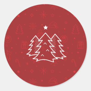 Pegatina Redonda FELIZ PEQUEÑA NAVIDAD / Stickers