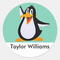 Feliz Personalizado de pingüino con nombre persona