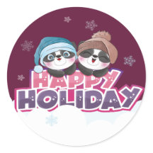 Feliz vacaciones de panda