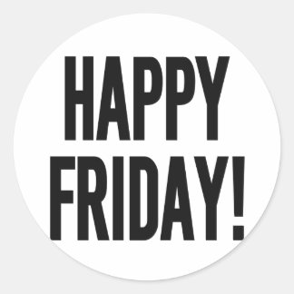 PEGATINA REDONDA ¡FELIZ VIERNES!