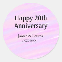 Feliz vigésimo aniversario nombre rosa púrpura pas