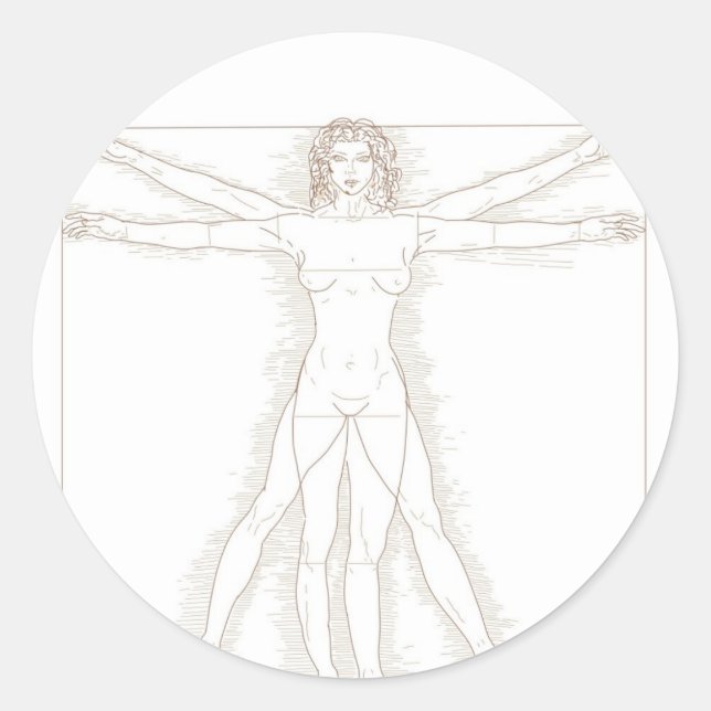 Pegatina Redonda Feminismo (Anverso)