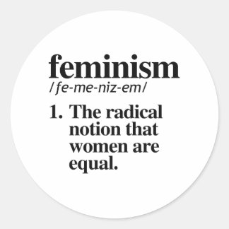 Pegatina Redonda Feminismo