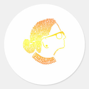 Pegatina Redonda Feminismo cita regalos feministas derechos de la m