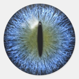 Pegatina Redonda Fenóbol de gatos Scary Halloween