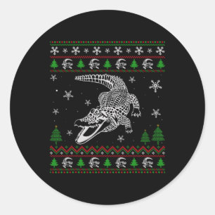 Pegatina Redonda Feo Navidades Para Los Amantes De Los Ligadores Se