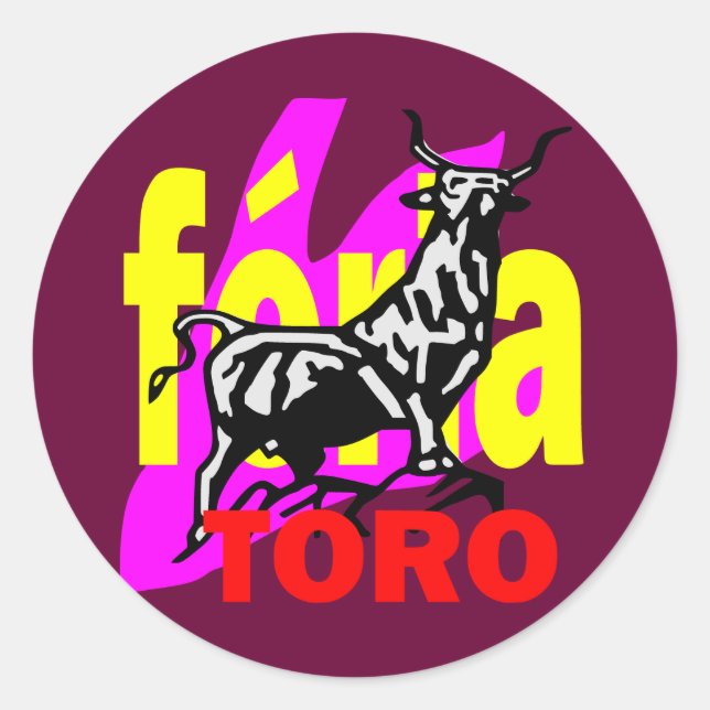 Pegatina Redonda féria1 (Anverso)