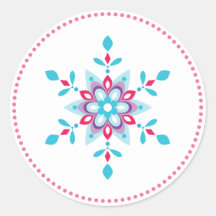 Feria de nieve de estrella colorida