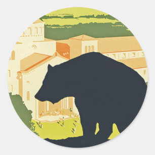 Pegatina Redonda Feria Estatal de California