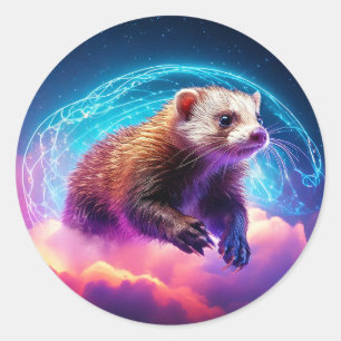 Pegatina Redonda Ferret