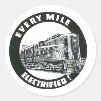 Ferrocarril de Pensilvania cada milla electrificad