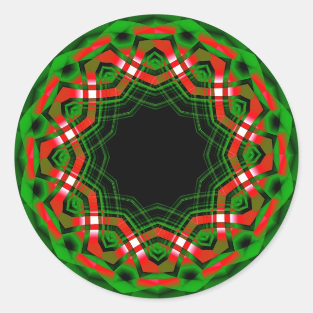 Pegatina Redonda Festival Celtic Yule (Anverso)