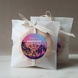 Pegatina Redonda Festival de Música | Palmeras de Rueda de Ferris D