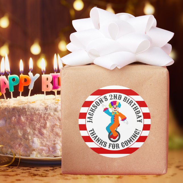 Pegatina Redonda Festival del Círculo de Carnaval Niños Fiesta de c (Subido por el creador)