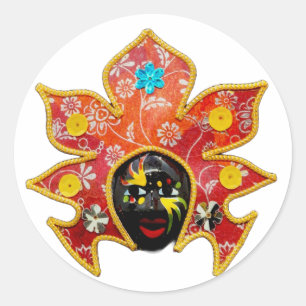 Pegatina Redonda Festival Masskara de la Ciudad de Bacolod