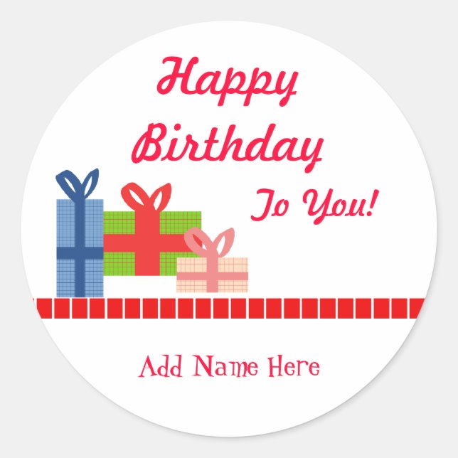 Pegatina Redonda Festividad (Anverso)