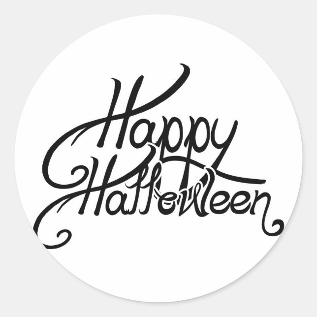 Pegatina Redonda Festividad de fantasía Halloween (Anverso)