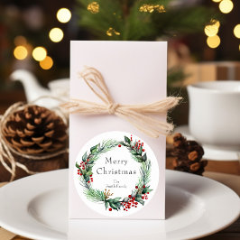 Pegatina Redonda Festividad de la flor de ferry con nombre