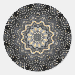 Pegatina Redonda Festividad de los Navidades decorativos modernos