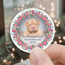 Pegatina Redonda Festividad Festividad Festividad Festividad Festiv