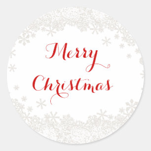 Pegatina Redonda Festividad fronteriza de Snowflake
