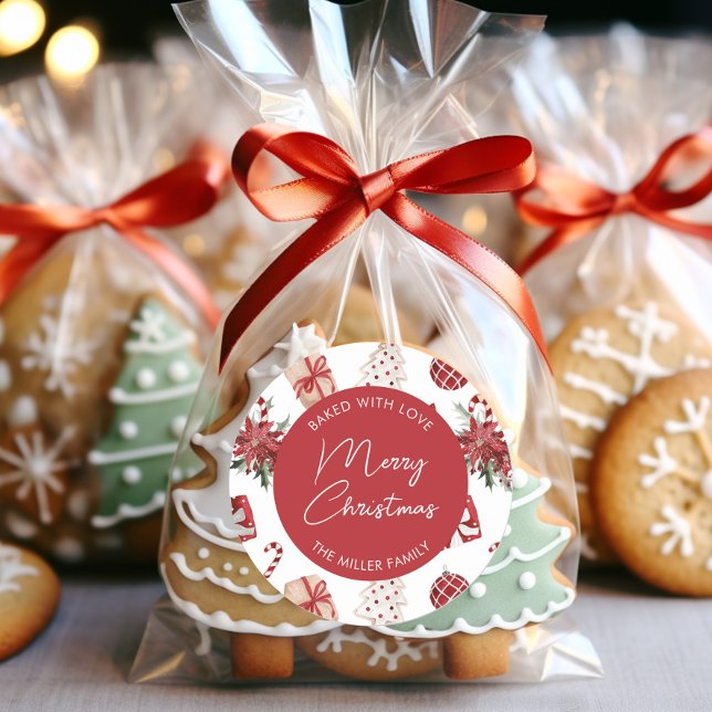 Pegatina Redonda Festividad Navidad personalizada (Subido por el creador)