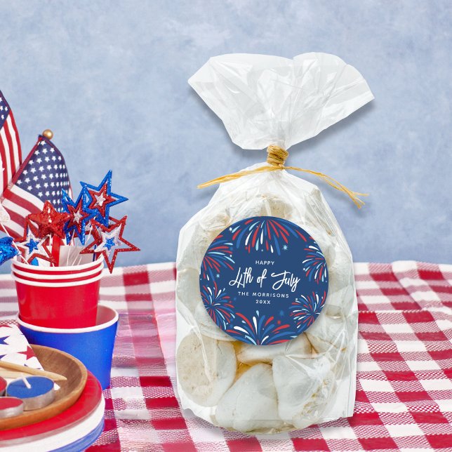 Pegatina Redonda Festividad Personalizado de fuegos artificiales 4  (Subido por el creador)