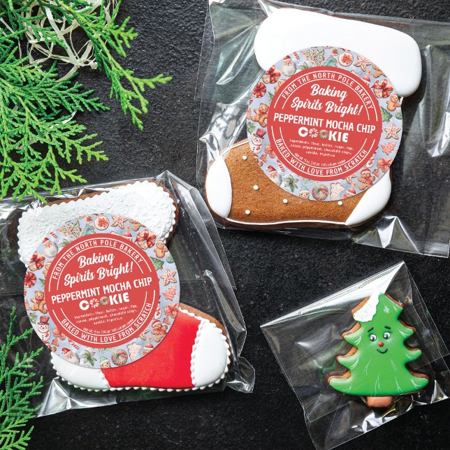 Pegatina Redonda Festividades Navidades de la Delight Cookie Wonder (Subido por el creador)
