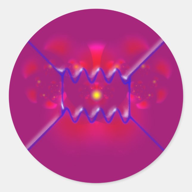 Pegatina Redonda feynman diagram diagramm (Anverso)