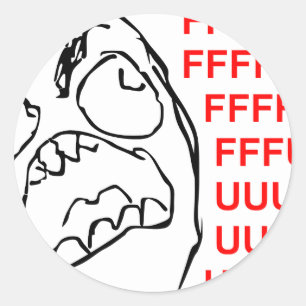 PEGATINA REDONDA FFFUUUUU