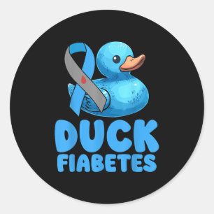 Pegatina Redonda Fiabetes Fiabetes Diabetes Conciencia Mes Insulina