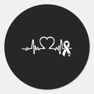 Pegatina Redonda Fibrilación Sensibilización sobre Enfermedades Car