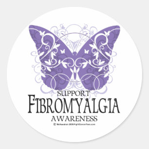 Pegatina Redonda Fibromialgia