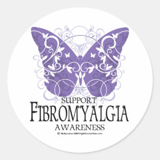 Pegatina Redonda Fibromialgia